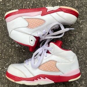 Jordan 5 Retro White Pink Red Toddler